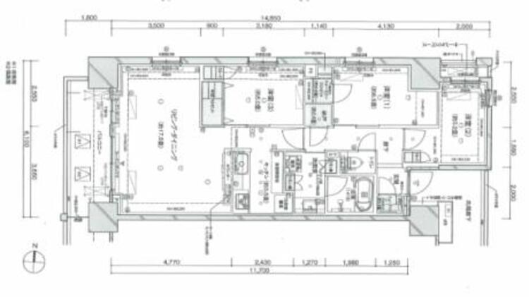 間取り 広々とした20帖以上のLDKで家族団らんな住まい