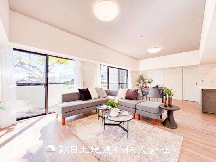 居間 リビングで家族との時間、自分の時間を大切にできる空間を作りました。