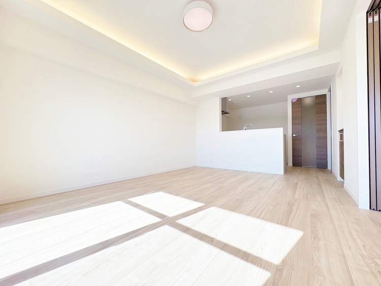 居間 豊かな居住性と、安心感を満たすクオリティが見事に調和した住空間。