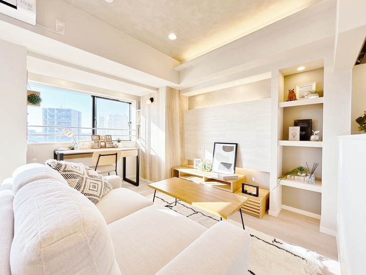 居間 豊かな居住性と、安心感を満たすクオリティが見事に調和した住空間。