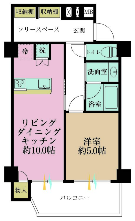 その他 1LDK、専有面積42.03m2