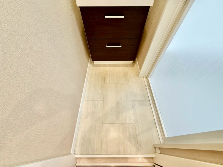 その他 十分な広さの脱衣所。