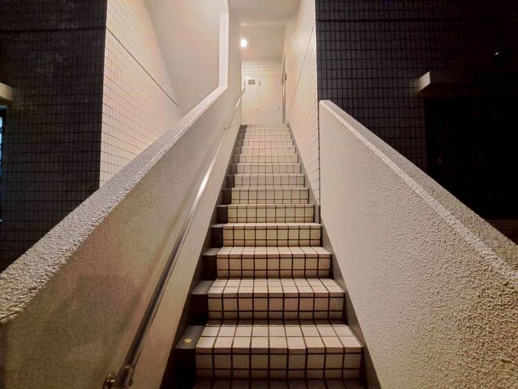 その他 共用部の階段です。明るく清潔に管理されています。