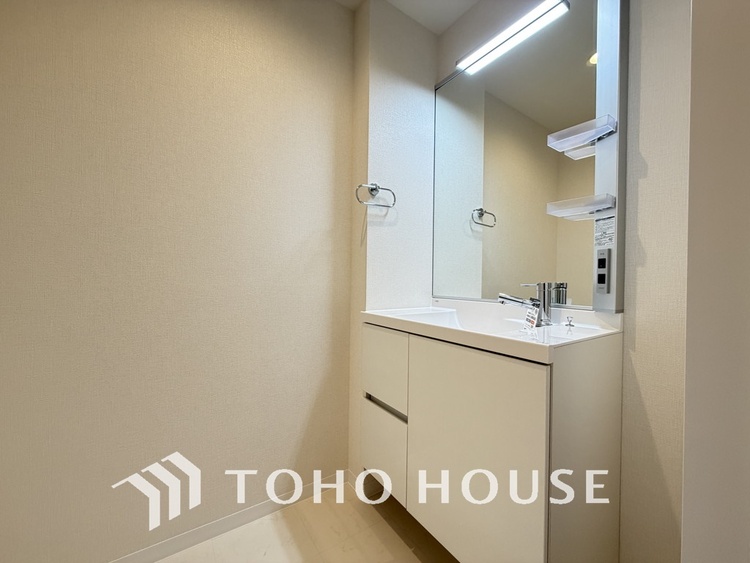 洗面 清潔感のある洗面室