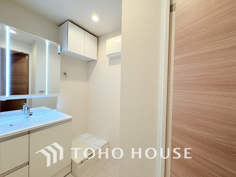 洗面 清潔感のある洗面室