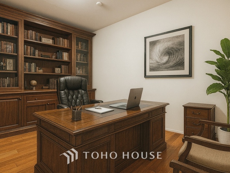 内装 ＊配置してある家具や小物はCGによるイメージ画像です。使いやすく、明るい洋室に仕上がります。