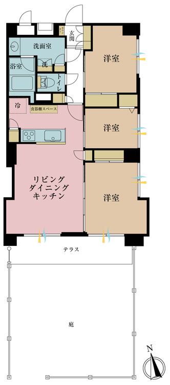 その他 3LDK、専有面積69.29m2