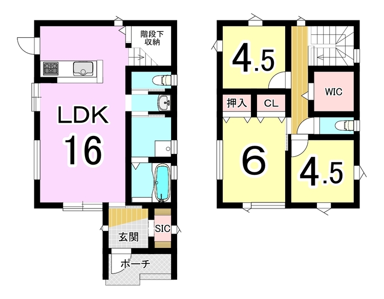 間取り 【3LDK+WIC+SIC】大容量の収納！倉とWICとSICがある充実の居住空間です