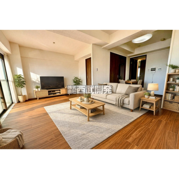 居間 【配置してある家具や小物はCGによるイメージです】