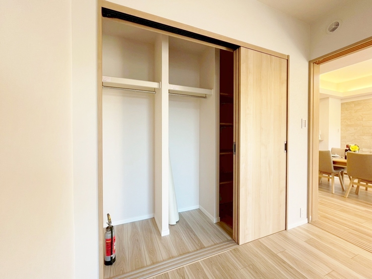 収納 居室にはクローゼットがあり、荷物もスッキリ収納して快適にお過ごしいただけます。