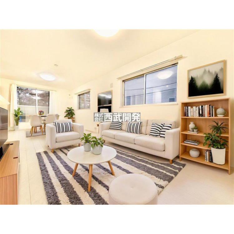 居間 配置してある家具や小物はCGによるイメージです。