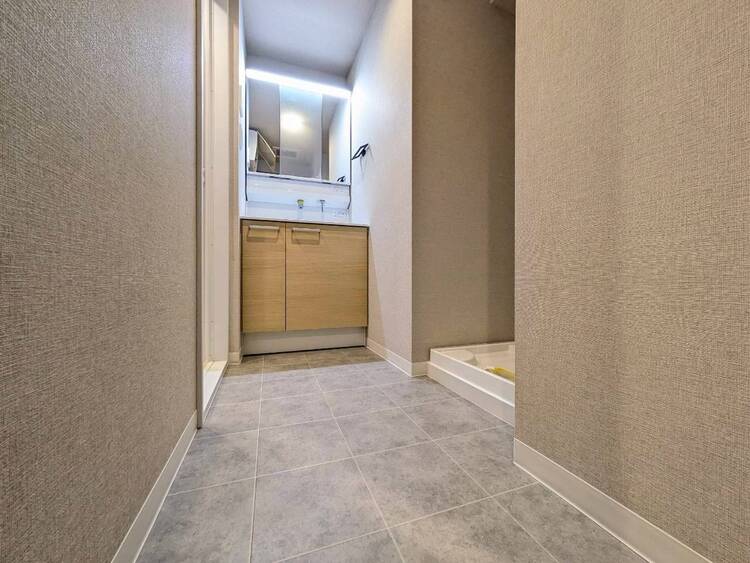 その他 十分な広さの脱衣所。