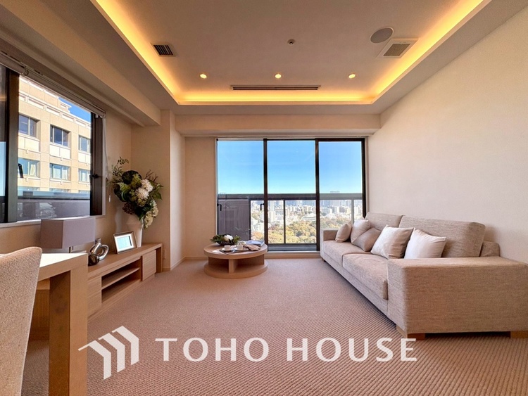 内装 【LIVING】◆simple is best◆無駄のない綺麗なつくりのリビングルームであなただけの暮らしを。