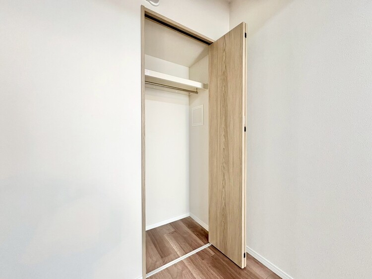 収納 居室にはクローゼットがあり、荷物もスッキリ収納して快適にお過ごしいただけます。