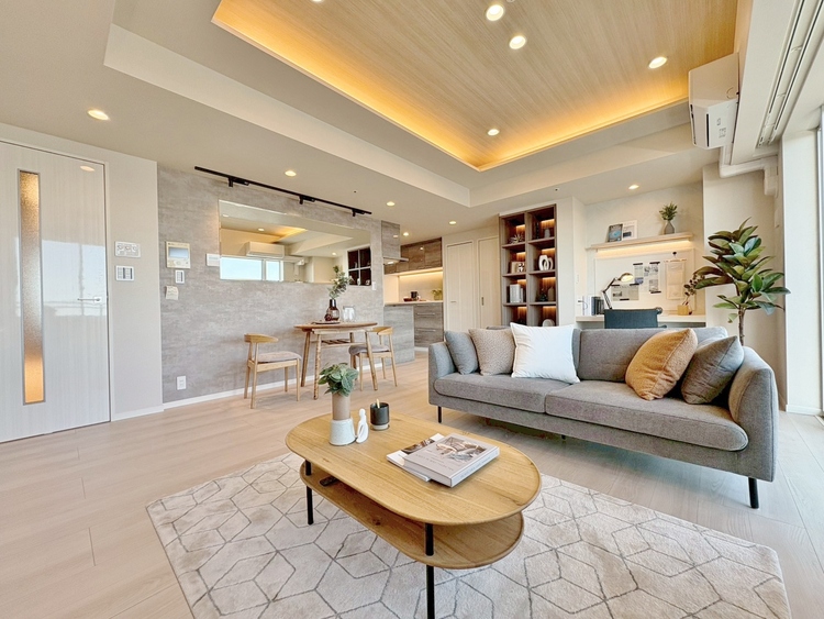 居間 「空間が織り成すひとつ先の住み心地」を演出します。