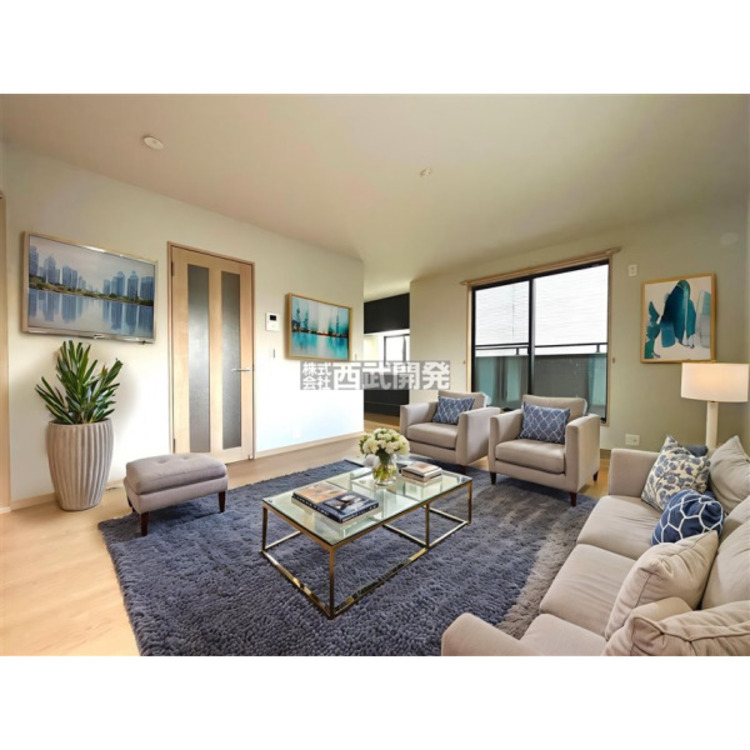 居間 【配置してある家具や小物はCGによるイメージです。】LDK14.5帖