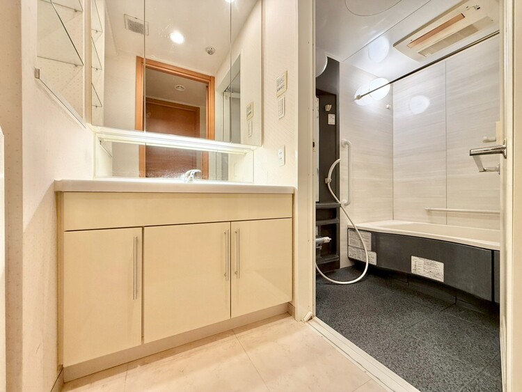 その他 十分な広さの脱衣所。