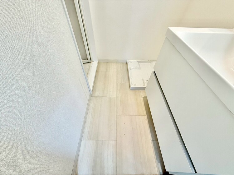 その他 十分な広さの脱衣所。