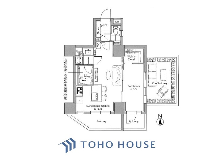 間取り ◆居心地のいい暮らし◆には欠かせない眩い採光。ゆったりとした幅の窓からこの空間に降り注ぐ採光が絶えない。明るいリビングこそ居心地のいい暮らしが待っているのだと思う。