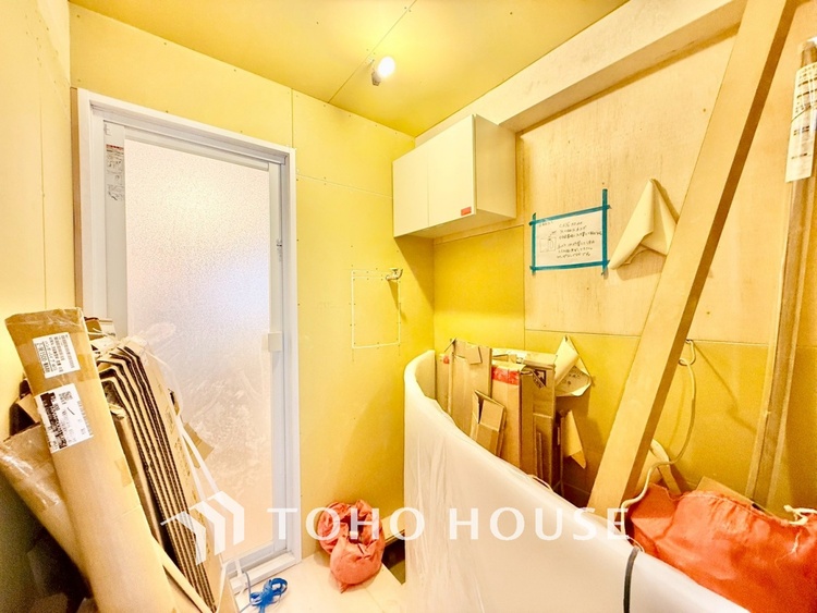 洗面 ◆洗面◆清潔感のある水回り。白で統一されたスタイリッシュな空間。毎日使う場所だから究極にシンプルにこだわりました。