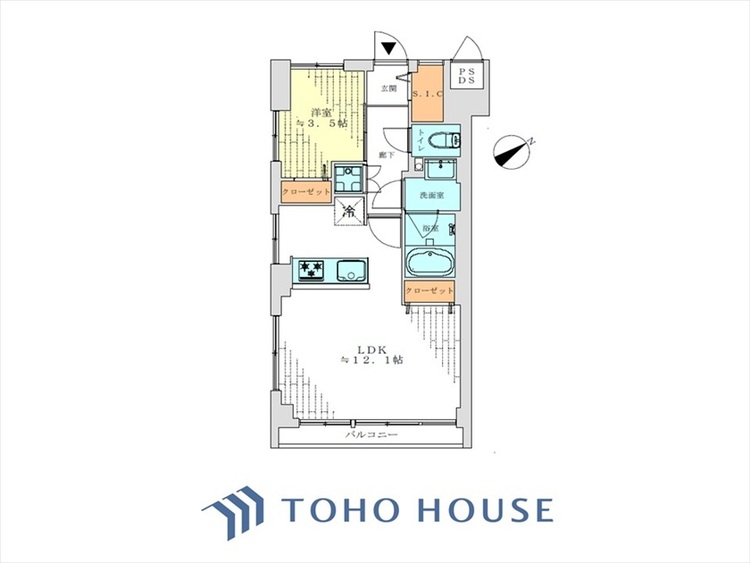 間取り ◆居心地のいい暮らし◆には欠かせない眩い採光。ゆったりとした幅の窓からこの空間に降り注ぐ採光が絶えない。明るいリビングこそ居心地のいい暮らしが待っているのだと思う。