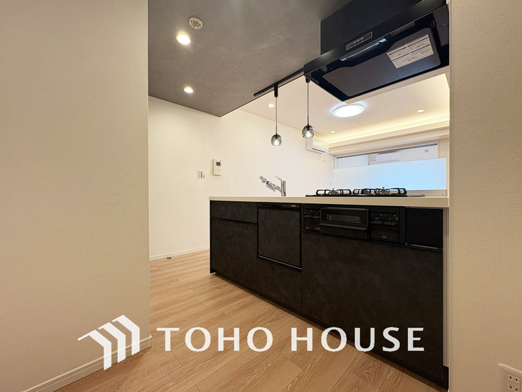 キッチン 開放感のある対面キッチン