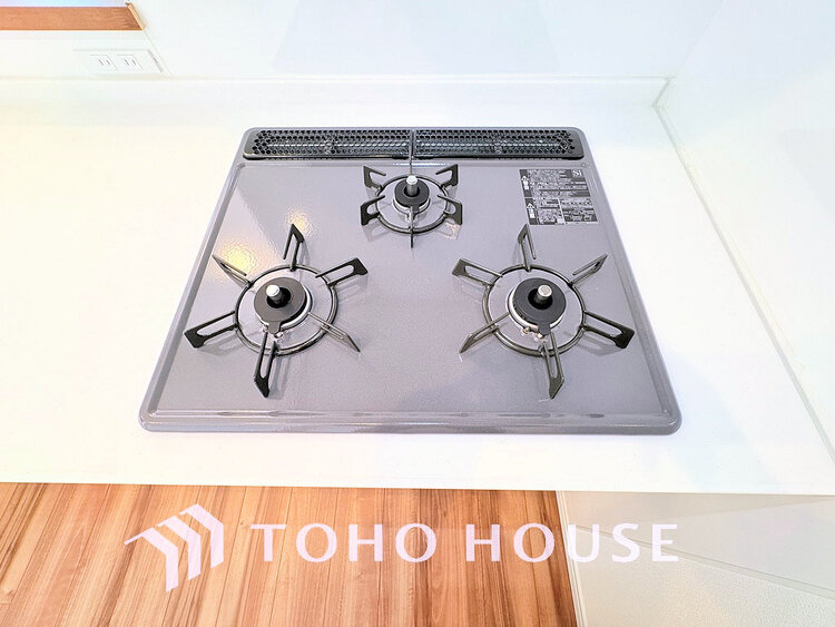 その他 3口ガスコンロで効率よくお料理できますね