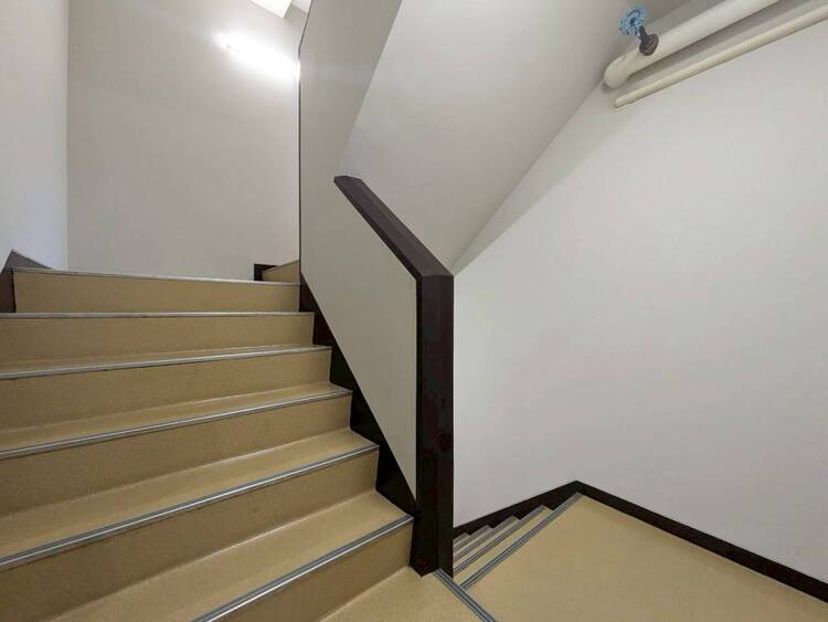 その他 共用部の階段です。明るく清潔に管理されています。