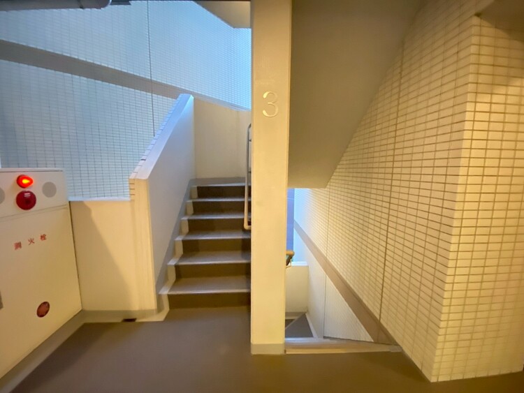 その他 共用部の階段です。明るく清潔に管理されています。