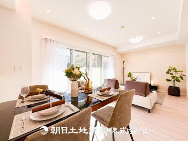 居間 リビングで家族との時間、自分の時間を大切にできる空間を作りました。