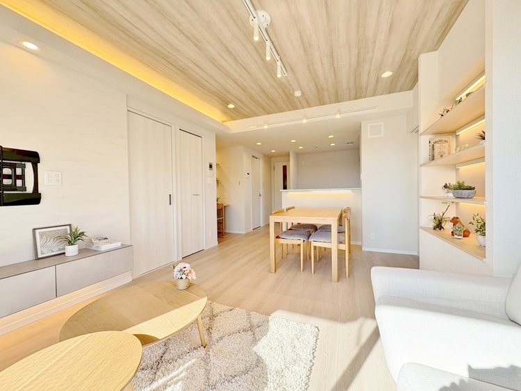 居間 豊かな居住性と、安心感を満たすクオリティが見事に調和した住空間。