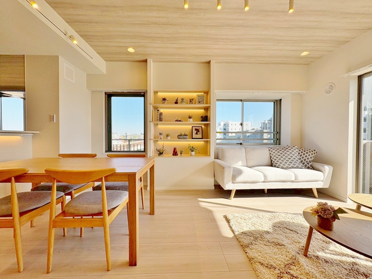 居間 ひとつひとつの空間に宿した機能性、そして美意識。