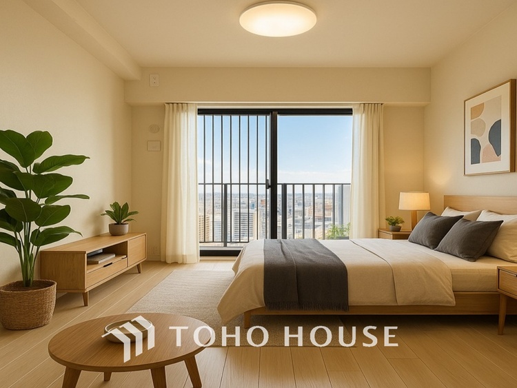 内装 ＊配置してある家具や小物はCGによるイメージ画像です。【ROOM】感性を育むプライベートルームはシンプルでスマートな空間。好みの空間で読書をしたり、音楽を聞いたりと一人の時間も充実したものにできます。