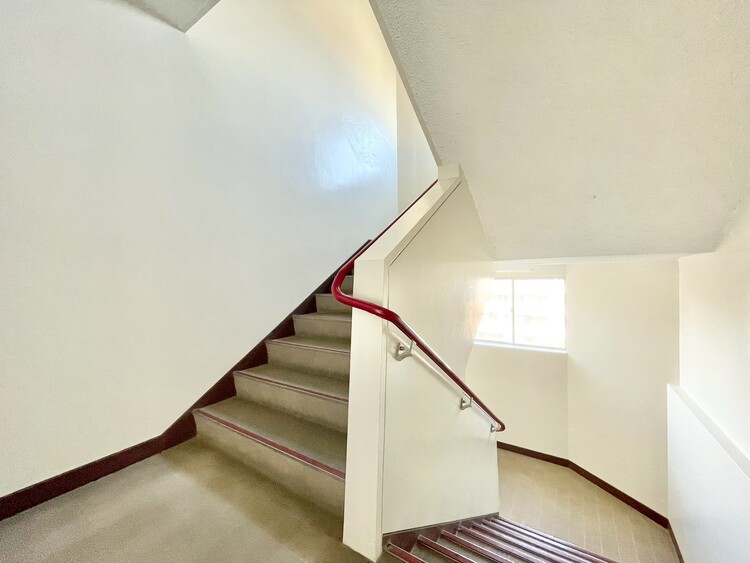 設備 共用部の階段です。明るく清潔に管理されています。