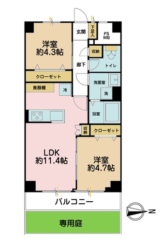 上町マンションの物件画像