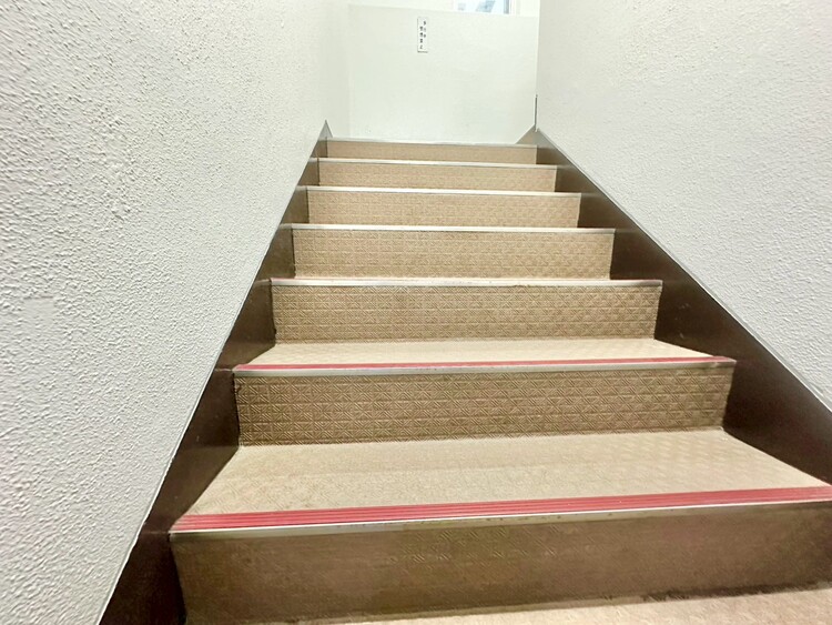 その他 共用部の階段です。明るく清潔に管理されています。