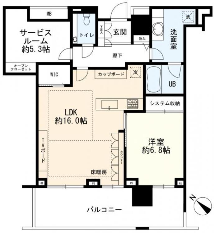間取り 間取図　1SLDK