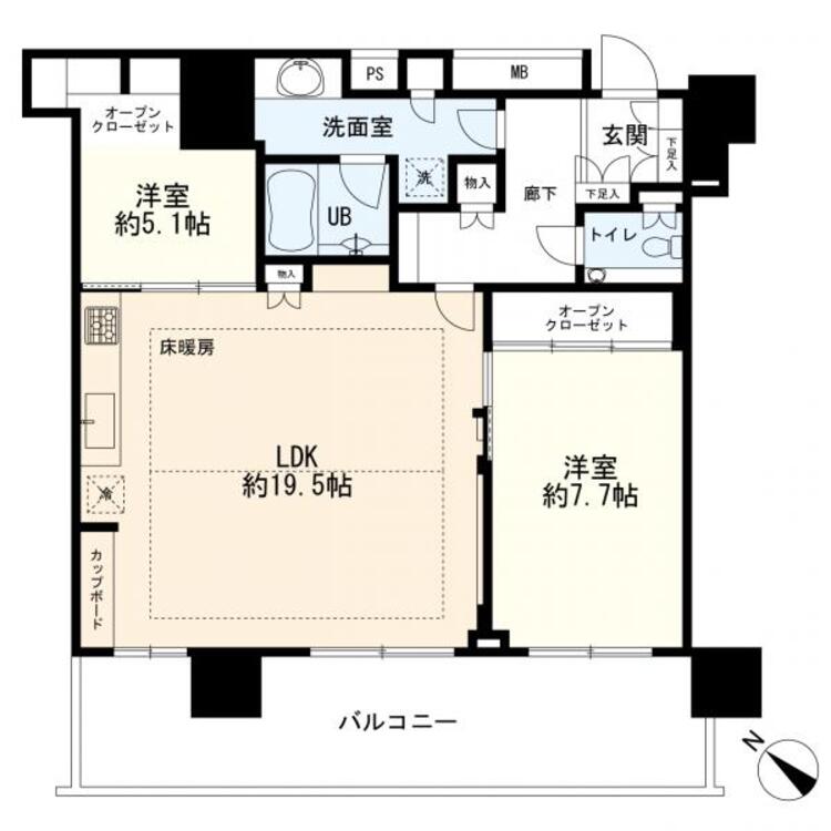 間取り 間取図　2LDK