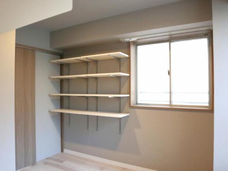 収納 ウォークインクローゼットには普段使わない季節用品やトランクなど、大きなものもラクラク収納できます。