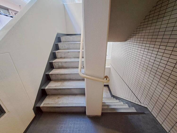 その他 共用部の階段です。明るく清潔に管理されています。