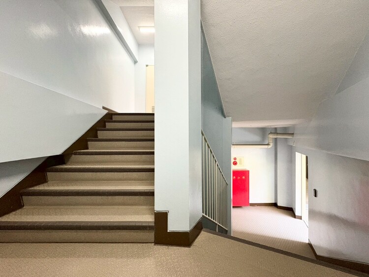 その他 共用部の階段です。明るく清潔に管理されています。