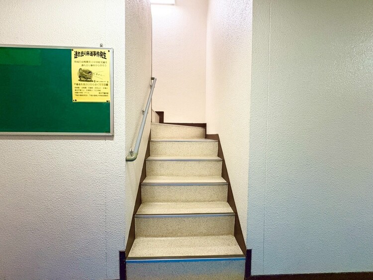 その他 共用部の階段です。明るく清潔に管理されています。