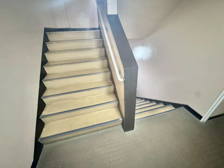 その他 共用部の階段です。明るく清潔に管理されています。