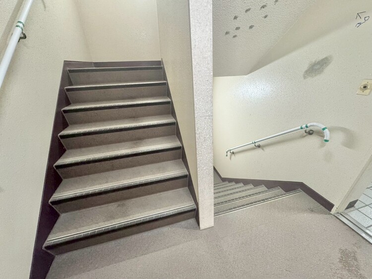 その他 共用部の階段です。明るく清潔に管理されています。