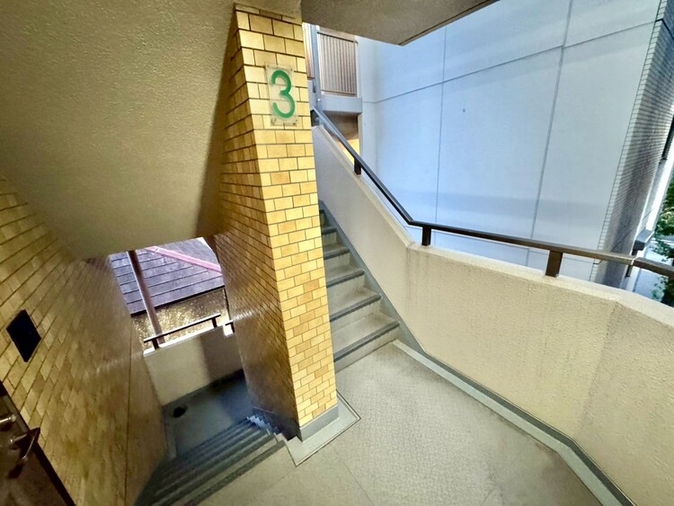 その他 共用部の階段です。明るく清潔に管理されています。