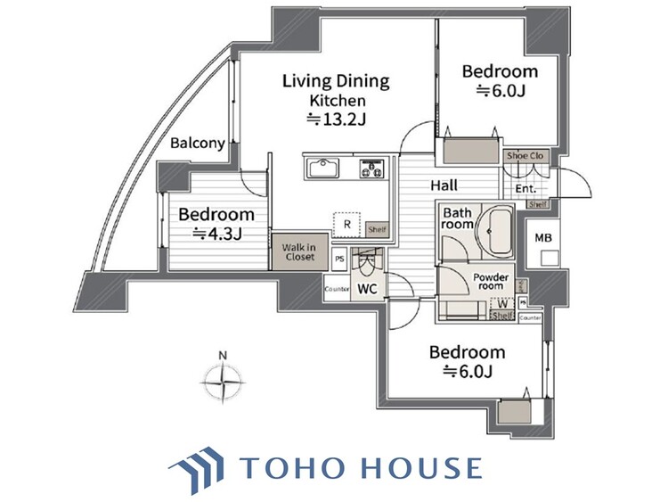 間取り リノベーション実施住戸。空間演出に拘り整然とセンス良く纏められた室内は最高の癒し空間でなければなりません。そこで暮らす方々のことを考え抜き、そして造りこんだ空間は極上の癒しを提供してくれます。