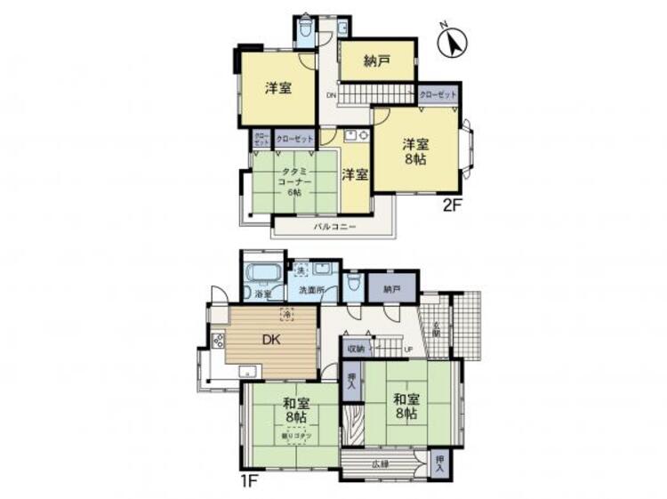 間取り 懐かしさと和を感じるお家です。ゆったりとした時が流れるような、心地よい住環境。