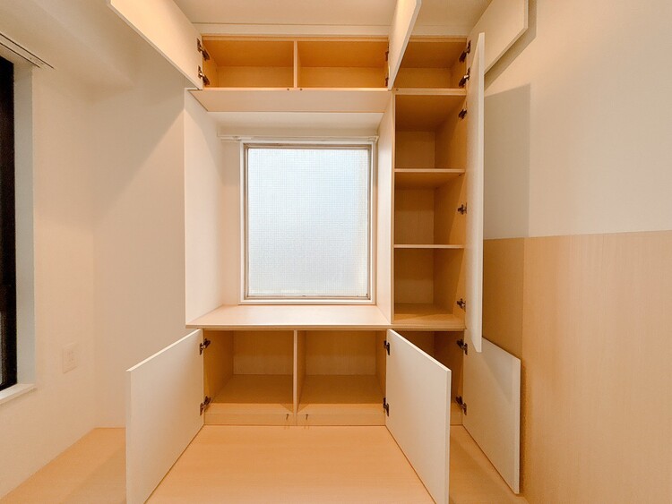 収納 暮らし心地を大きく左右する収納を、適材適所に配置し使い勝手を考慮しました。