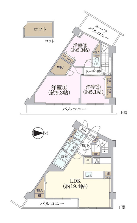 その他 3LDK、価格1億4280万円、専有面積89.34m2