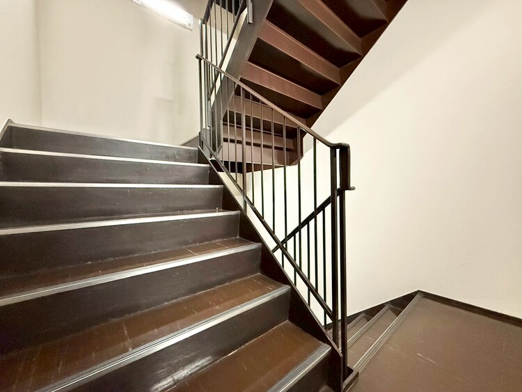 その他 共用部の階段です。明るく清潔に管理されています。